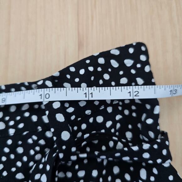 Allsaints Frida Splash Polka Dot Flare A-line Mini Skirt Black White Size 0 - Picture 6 of 7